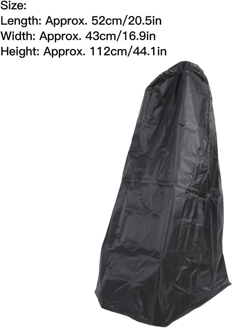 Guitar Dust Cover, Portable Large Waterproof Scratch Proof Oxford Cloth Guitar Guard, for Acoustic Electric and Bass Guitars (Black) - Image 3