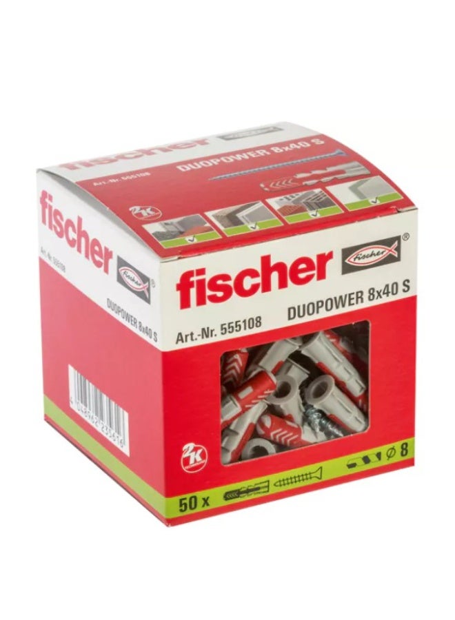 Fischer Fischer Duopower 8x40 Plug with Screw - Image 1
