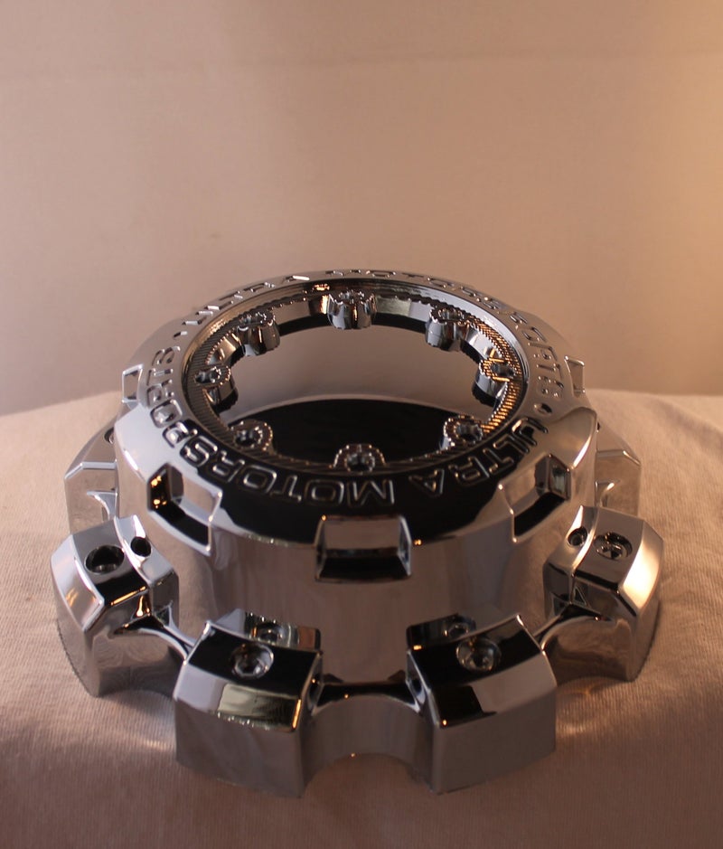 Ultra Motorsports Chrome Custom Wheel Center Cap Set of 4 Pn: 89-9879 C800806c - Image 3