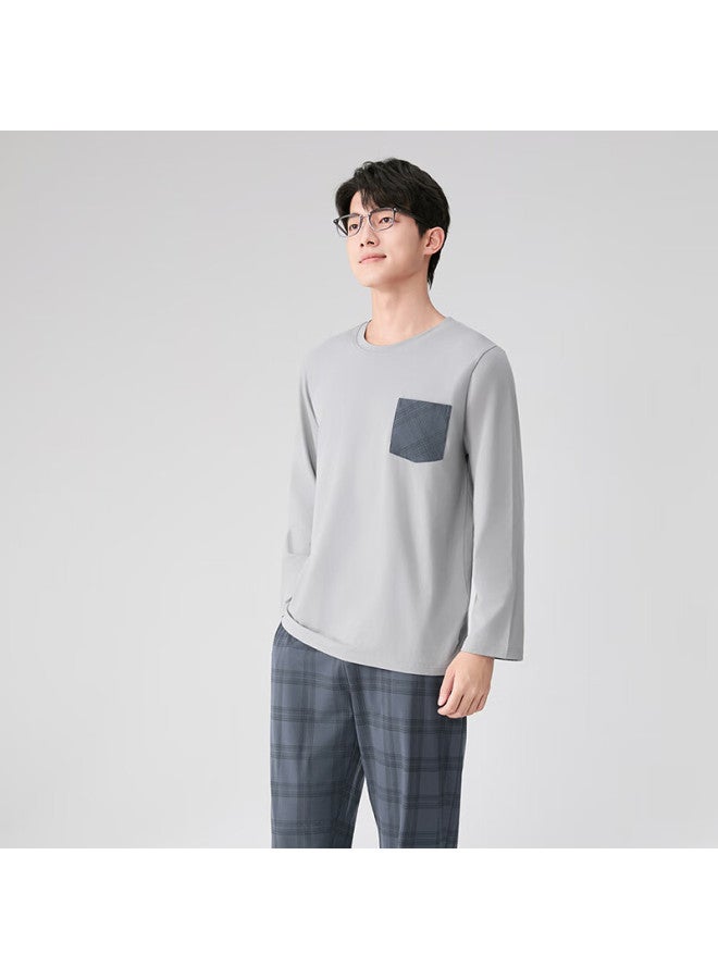 Fenton Fenteng Men's Pajamas, 100% Pure Cotton, Autumn New Arrival, Classic Plaid British Style Long-sleeve Men's Loungewear - Image 1