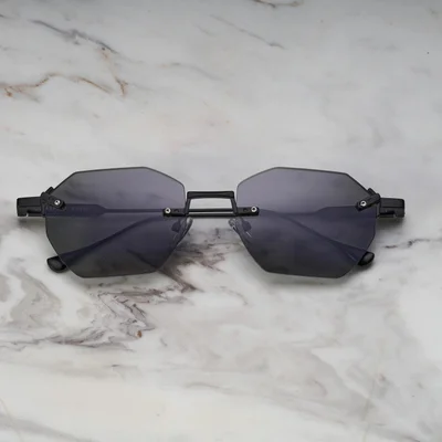 Explicit Poets Explicit Poets Unisex Nova Matt Black-Gray Stylish Sunglasses, A23EP1