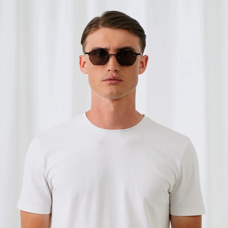 Explicit Poets Explicit Poets Unisex Nova Matt Black-Gray Stylish Sunglasses, A23EP1