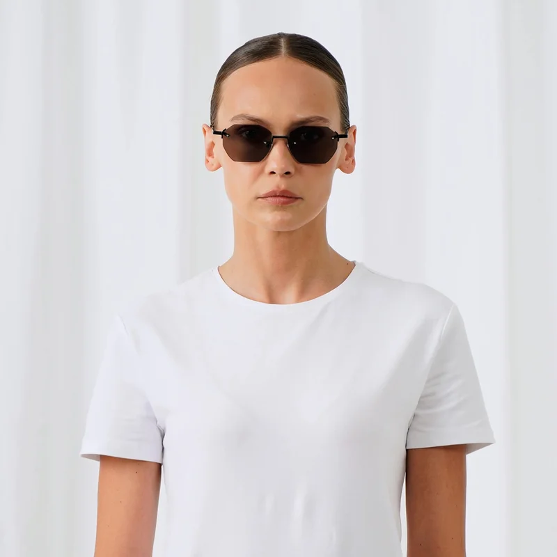 Explicit Poets Explicit Poets Unisex Nova Matt Black-Gray Stylish Sunglasses, A23EP1