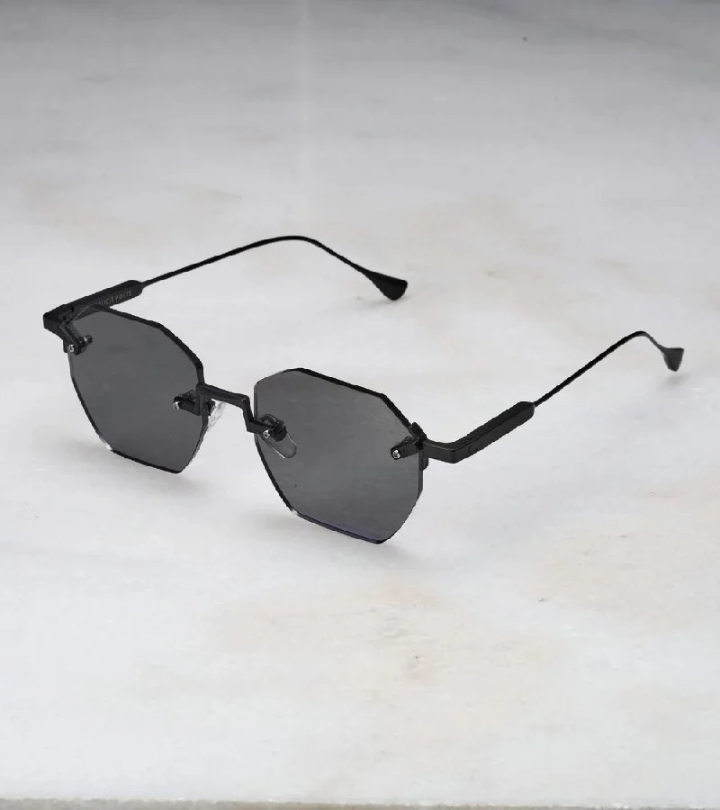 Explicit Poets Explicit Poets Unisex Nova Matt Black-Gray Stylish Sunglasses, A23EP1
