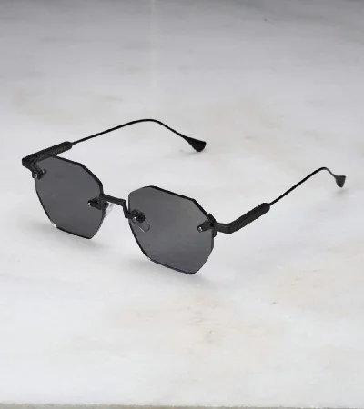 Explicit Poets Explicit Poets Unisex Nova Matt Black-Gray Stylish Sunglasses, A23EP1