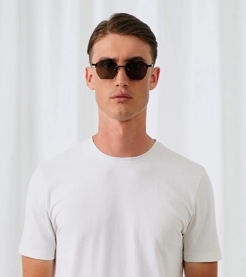 Explicit Poets Explicit Poets Unisex Nova Matt Black-Gray Stylish Sunglasses, A23EP1