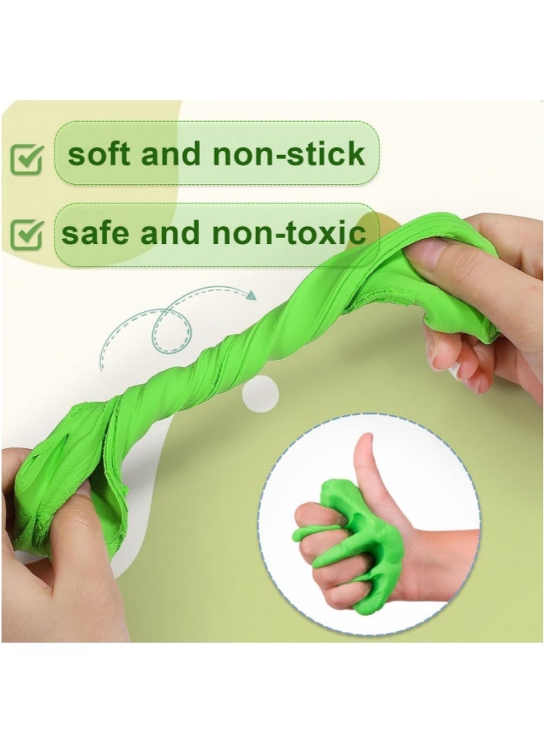 طين جاف بالهواء، 96 قطعة من طين التشكيل للأطفال، آمن وغير سام، ألعاب فنية وحرفية يمكنك صنعها بنفسك مع أدوات النحت، هدايا الحفلات المنزلية، أعياد الميلاد - Image 5