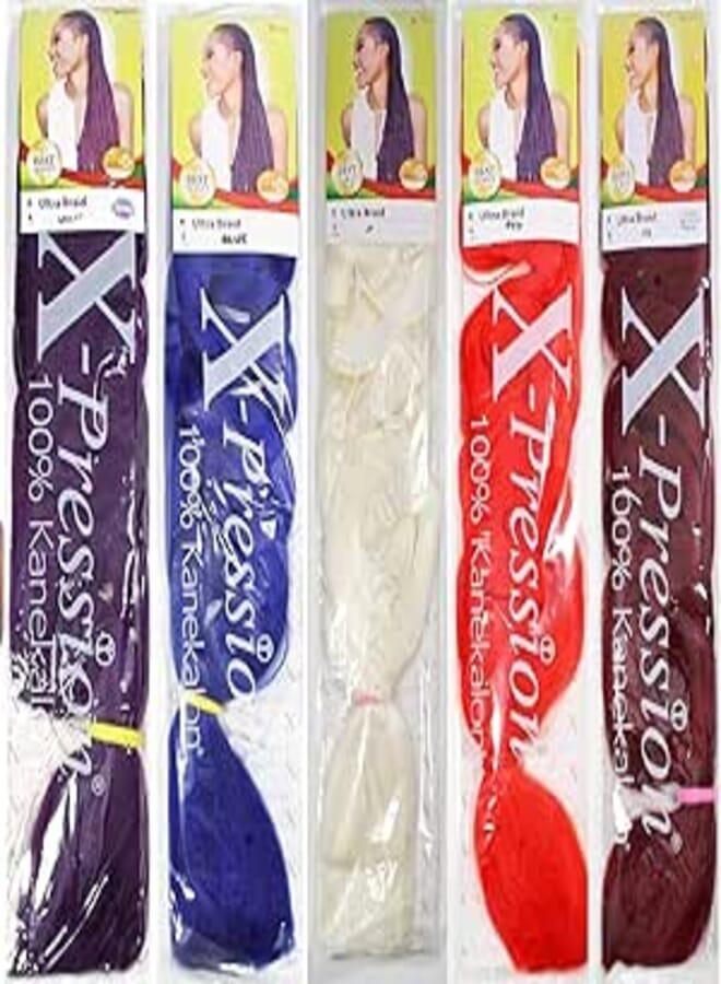 x-pression () Premium Ultra Braid 82" Hair Extension, 24 Light Honey Blonde