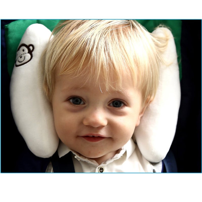 StoHua دعم رأس ورقبة الأطفال والرضع القابل للتعديل من ستوهوا، وسادة سفر على شكل حرف U للأطفال لمقعد السيارة، توفر حماية وأمان للأطفال - Image 4