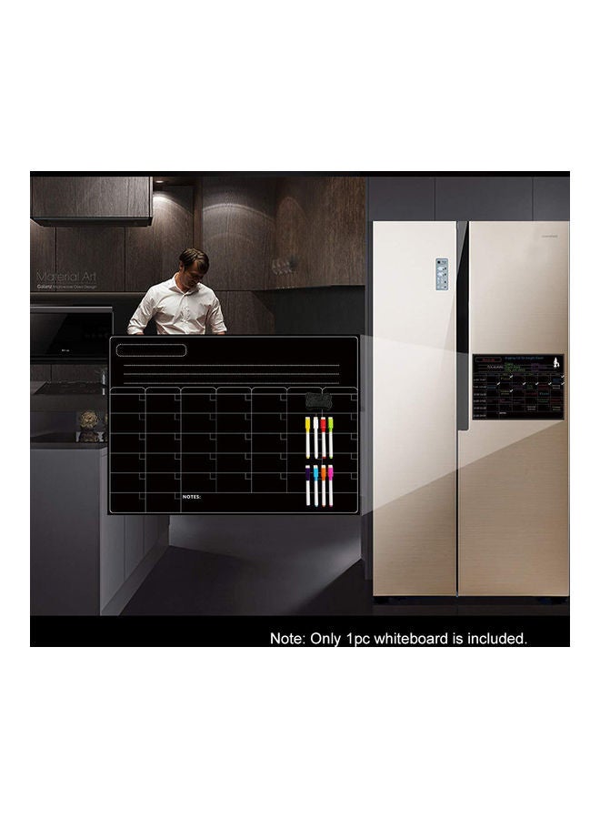 Magnetic Dry Erase Board For Weekly Monthly Schedule Black - Image 4