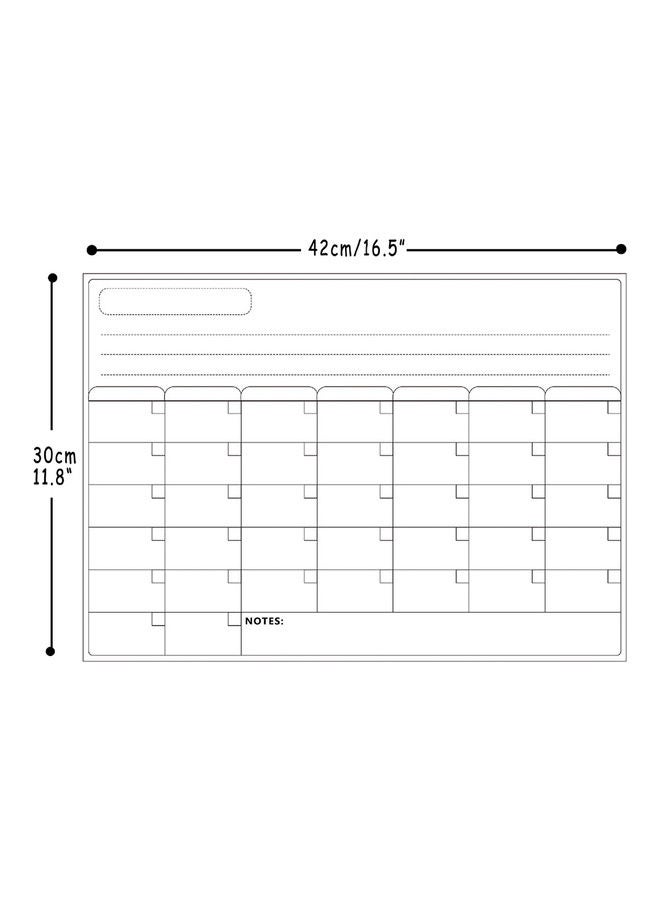 Magnetic Dry Erase Board For Weekly Monthly Schedule Black - Image 5