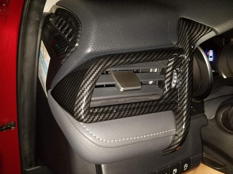 Kadore for 2018 2019 2020 2021 2022 2023 Toyota Camry Carbon Fiber Style Interior Side Left Air Vent Outlet Cover Trim Frame LHD 1pc - Image 5