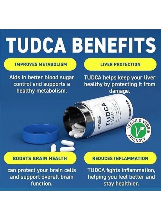 أبلايد نيوتريشن كبسولات TUDCA + NAC – 90 كبسولة – 30 حصة – بدون نكهة - Image 3