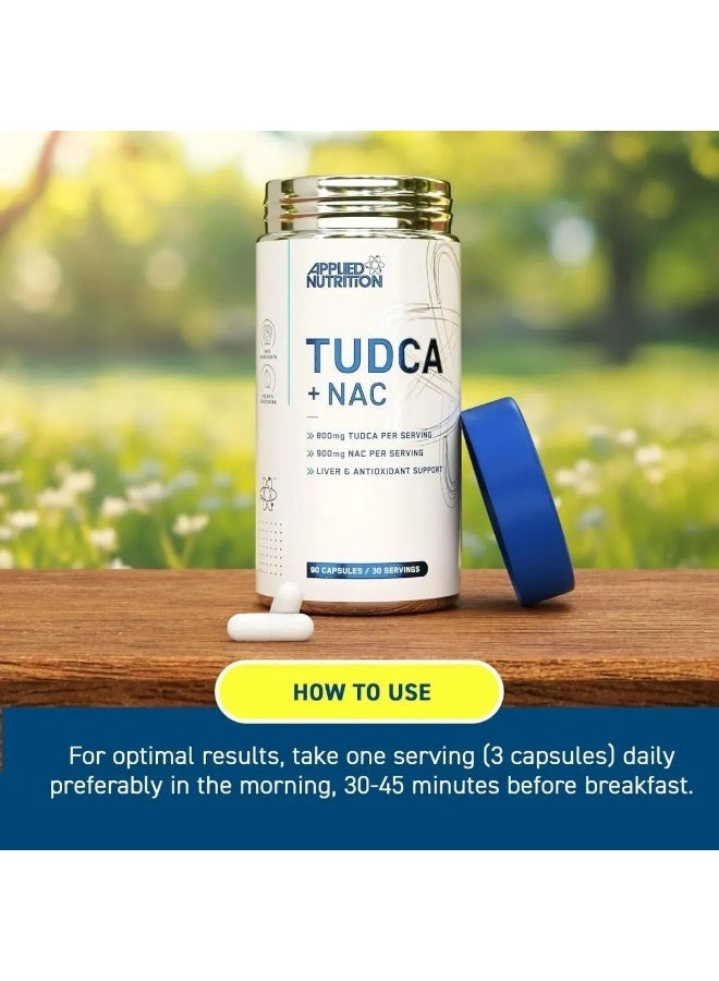 أبلايد نيوتريشن كبسولات TUDCA + NAC – 90 كبسولة – 30 حصة – بدون نكهة - Image 5