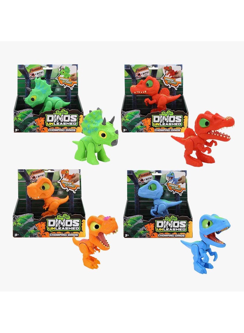 فانفيل مجموعة ديناصورات تأكل: تريسيراتوبس، تي ركس، سبينوصور، فيلوسيرابتور - Image 1