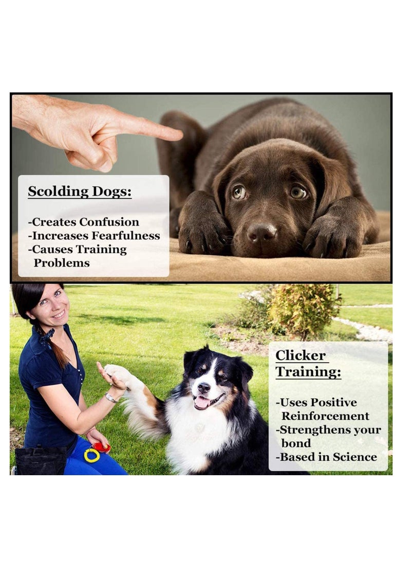 Generic 2pcs 2 Color Universal Animal Pet Dog Training Clicker with Wrist Bands Strap, Assorted Color Dog Clickers for Pet Dog Training  Obedience Aid - Image 4