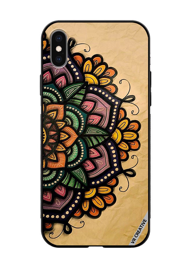 VR CREATIVE Protective Case Cover For Apple iPhone XS Max Mandala Design Multicolour - Image 1