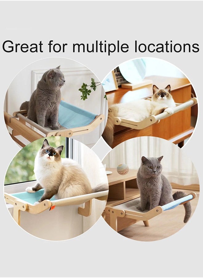 Garlo - Cat Window Perch Cat Window Hammock Seat for Indoor Cats Sturdy Adjustable Durable Steady Cat Bed Providing All-Around Sunbath Space Saving Washable Holds Up to 18kg - Image 1