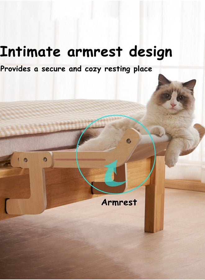 Garlo - Cat Window Perch Cat Window Hammock Seat for Indoor Cats Sturdy Adjustable Durable Steady Cat Bed Providing All-Around Sunbath Space Saving Washable Holds Up to 18kg - Image 1