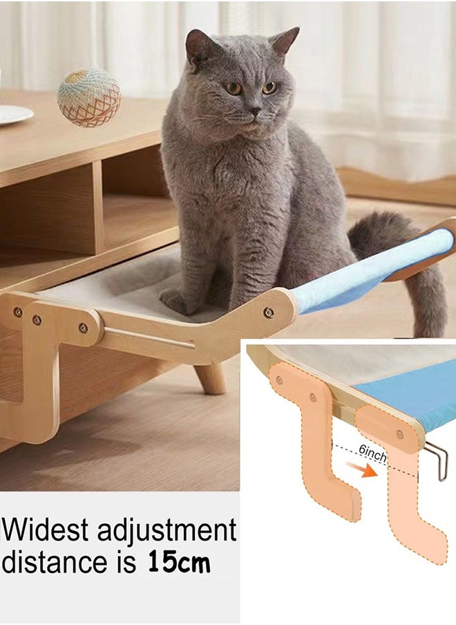 Garlo - Cat Window Perch Cat Window Hammock Seat for Indoor Cats Sturdy Adjustable Durable Steady Cat Bed Providing All-Around Sunbath Space Saving Washable Holds Up to 18kg - Image 1