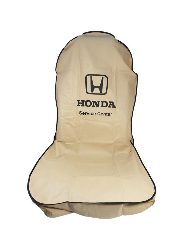 Honda Universal Car Seat Dust Dirt Protection Cover Extra Protection For Your Seat 2Pcs Set Car Seat Cover Beige - Image 4