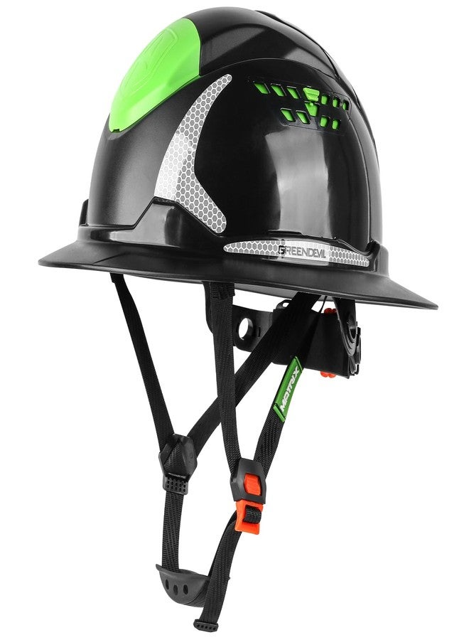 GREEN DEVIL Matrix Full Brim Hard Hat Vented Construction Safety Helmet OSHA Approved Cascos De Construccion Work Hardhat for Men&Women - Image 1