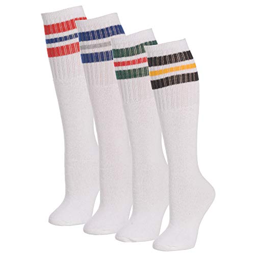PH Mens Classic Three Stripe Sports Tube Socks Size 1315 4Pairs