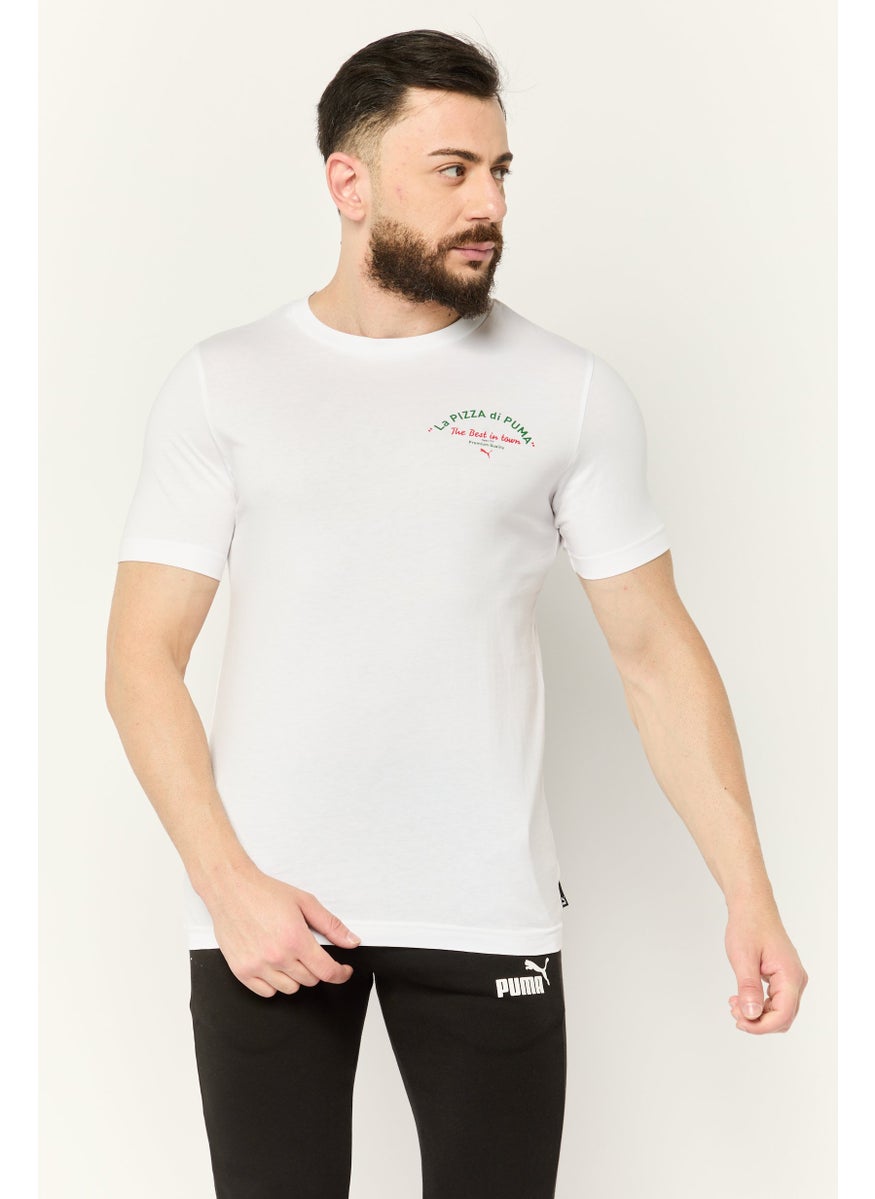 PUMA Men Sportswear  Fit Short Sleeves Outdoor T-Shirt, White  - Image 1