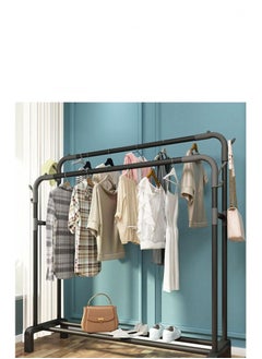 AIWANTO Clothes Organizer And Drying Rack Holder Metal Stand Black（150*54*110cm)  - Image 4