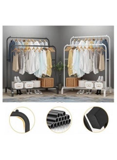 AIWANTO Clothes Organizer And Drying Rack Holder Metal Stand Black（150*54*110cm)  - Image 3