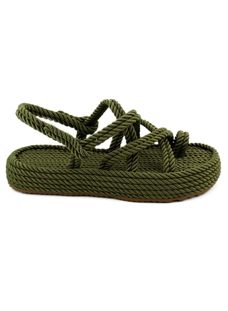 Mumka Rope Sandals Nomads Finger - Khaki - Image 1