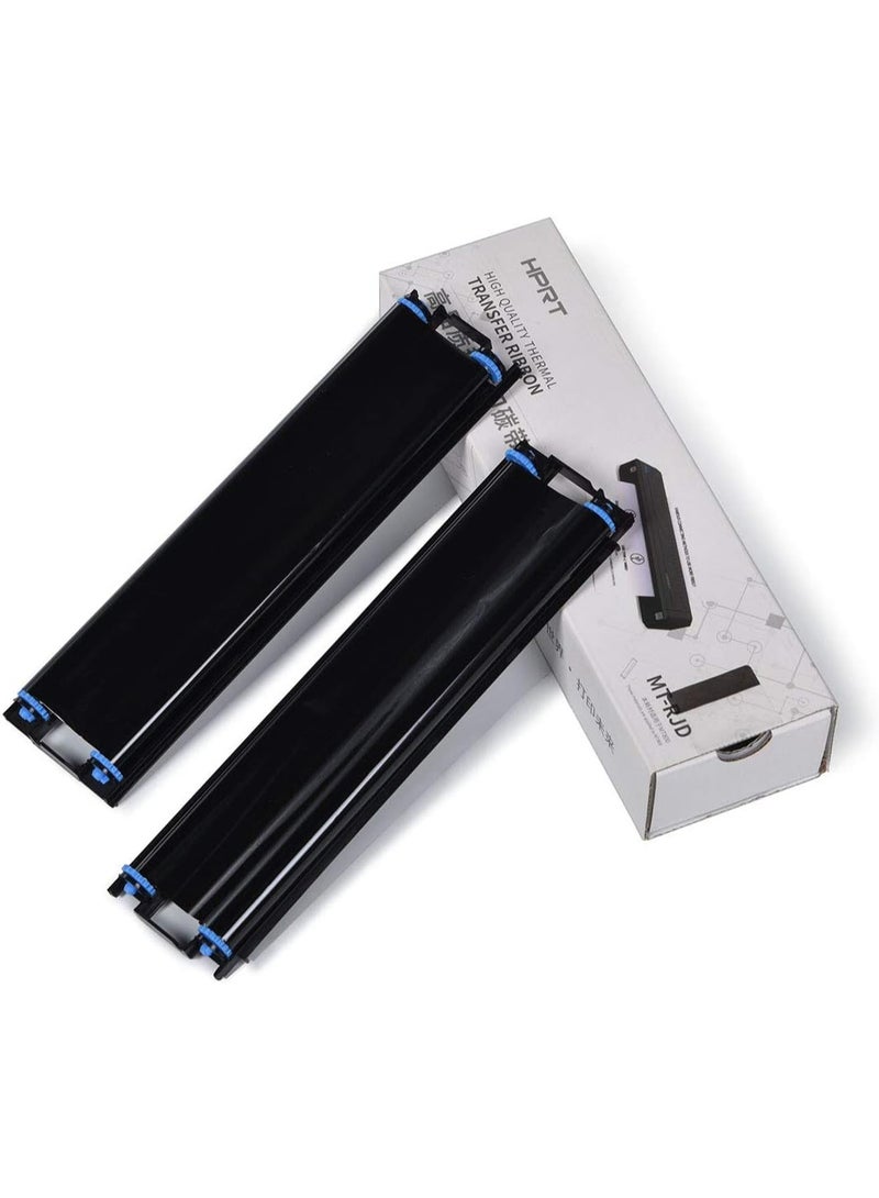 HPRT 2 Pack HPRT MT800 MT800Q A4 Mobile Printer Heat Transfer Ribbon Carbon - Image 5