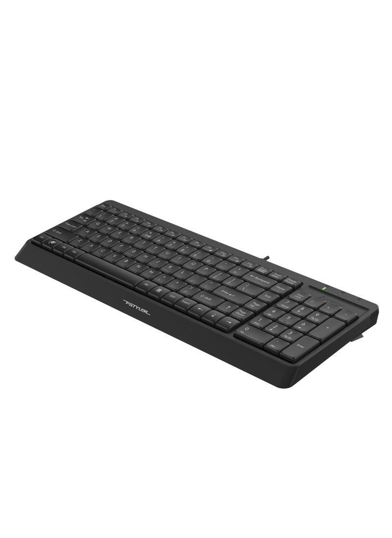 A4TECH 2-Section Wired Keyboard FK-15, Multimedia Hotkeys Access, Black  - Image 5