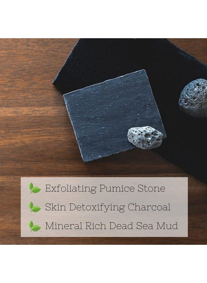 The Yellow Bird - Dead Sea Mud Soap Bar With Exfoliating Pumice Scrub & Detoxifying Charcoal Organic & Natural Essential Oils Made In Usa For Men And Women Face Hand Body Soap… - Image 1