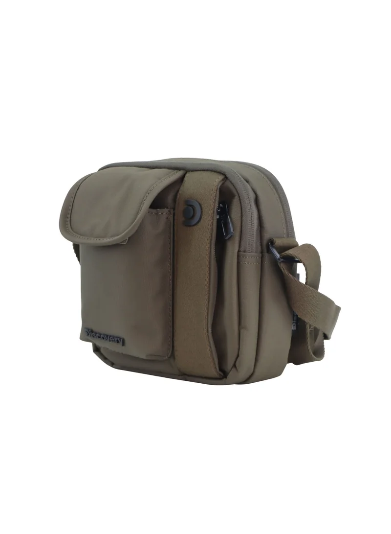 ديسكفري Downtown Crossbody Bag Unisex – Eco Recycled Across Body Bag with RFID Protection, Dual Compartments & Adjustable Strap | Travel & Daily Use