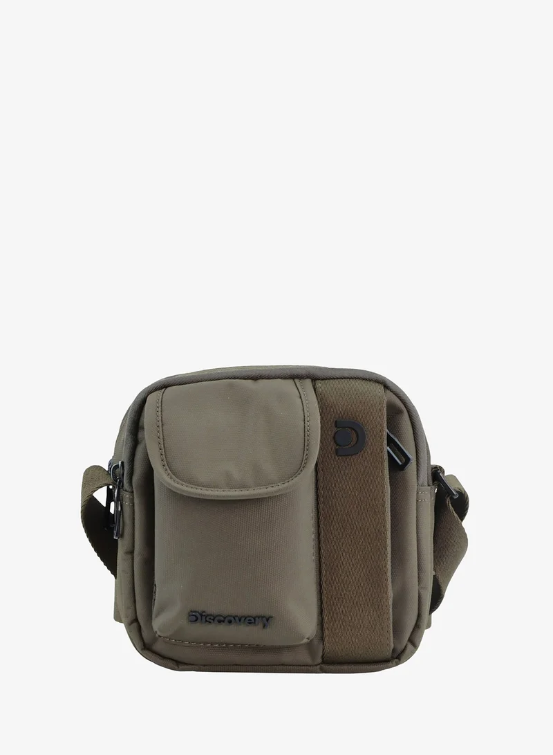 Discovery Downtown Crossbody Bag Unisex – Eco Recycled Across Body Bag with RFID Protection, Dual Compartments & Adjustable Strap | Travel & Daily Use