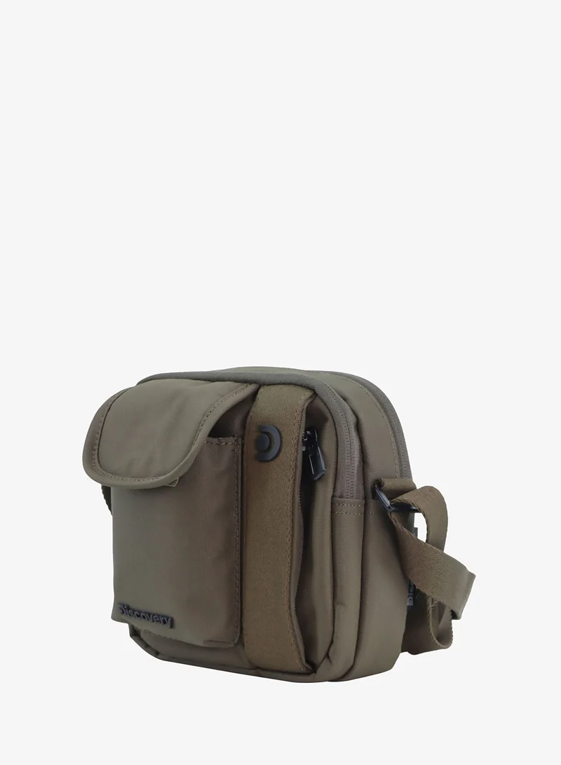 Discovery Downtown Crossbody Bag Unisex – Eco Recycled Across Body Bag with RFID Protection, Dual Compartments & Adjustable Strap | Travel & Daily Use