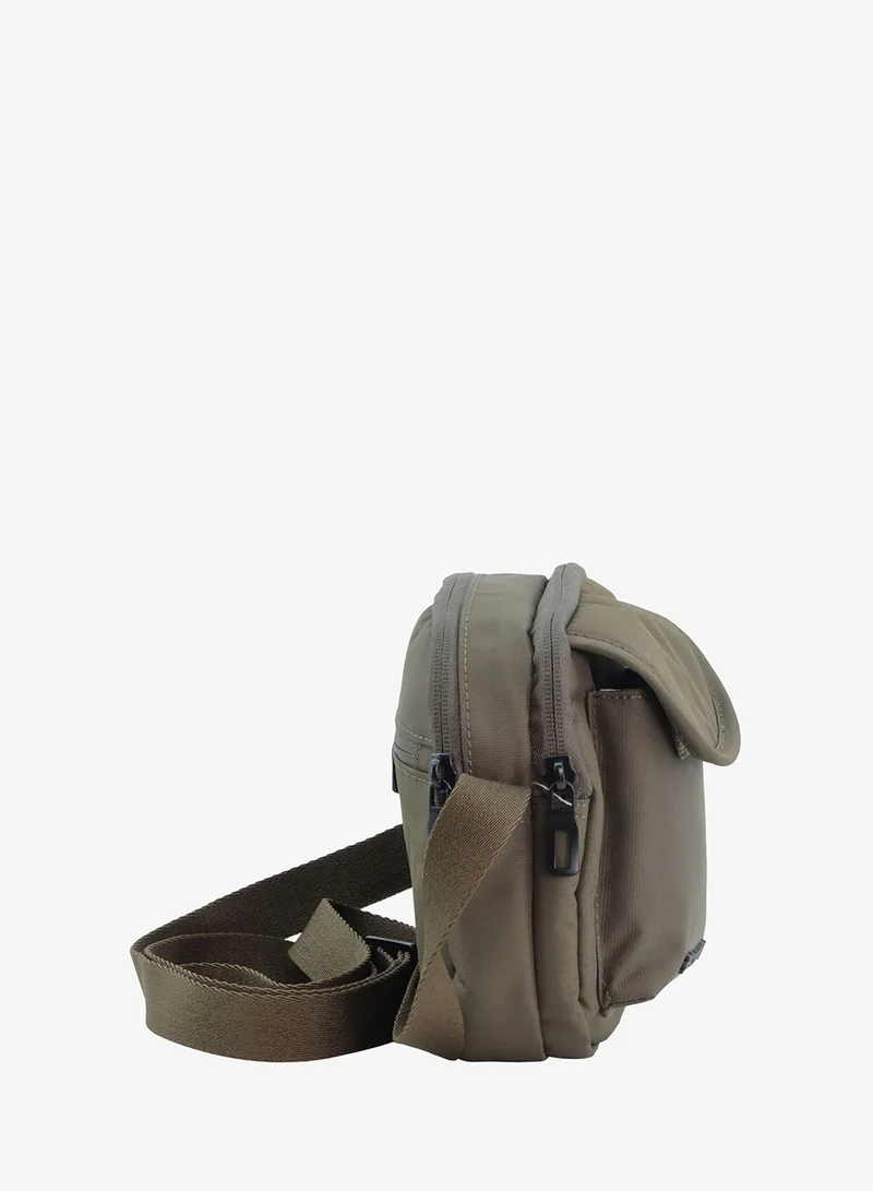 Discovery Downtown Downtown Crossbody Bag Unisex – Eco Recycled Across Body Bag with RFID Protection, Dual Compartments & Adjustable Strap | Travel & Daily Use  | Best Price UAE