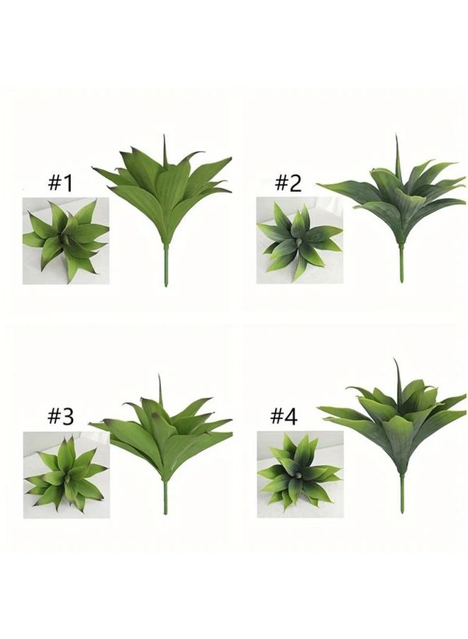 Style 4 Large Green Artificial Agave Plant Branch 11 81 Inch Faux Succulent For Home Decor - Image 3
