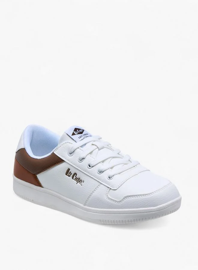 لي كوبر Men's Panelled Lace-Up Sneakers