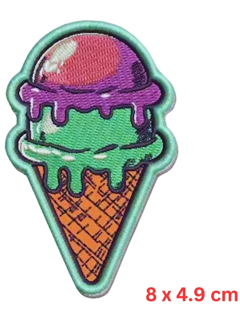 Project Nomad Velcro Hook Patch, Tacti-Cool KIDS  Collection, Ice Cream Cone  for bag/vest, tech gadgets for kids & adults, for school backpack, for pencil case, for gym bag, gift for men/women - Image 1