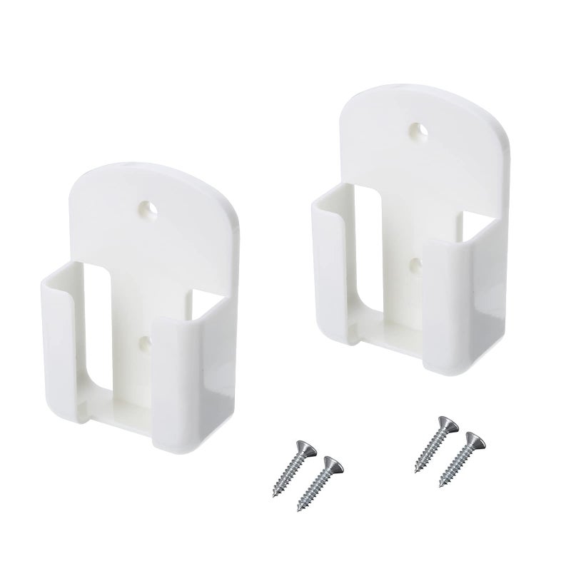 MGGi 2 Pack Remote Control Holder Rack Wall Mounted Air Condition TV Remote Storage Box Organizer WallMounted Organizer Self Adhesive Media Storage Box Case for Air Conditioner Controller White