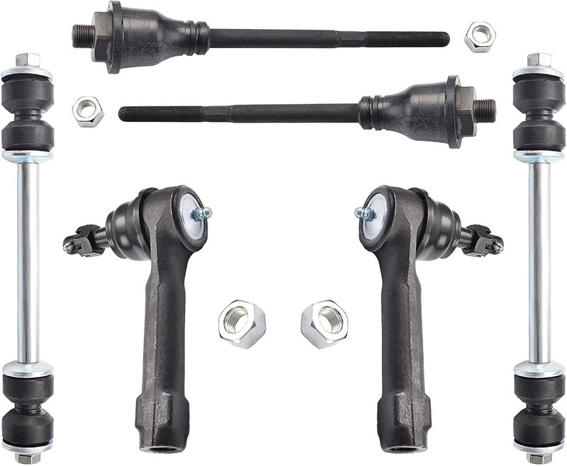 ASTARPRO 6pcs Suspension Kit Sway Bar Links and Tie Rod Ends for Various GM Models - Image 1