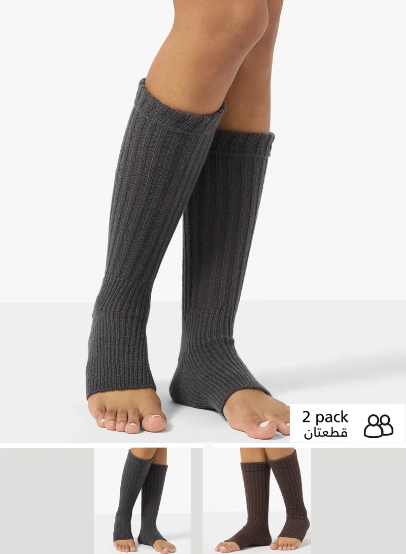 Ginger 2PK Ribbed Leg Warmer