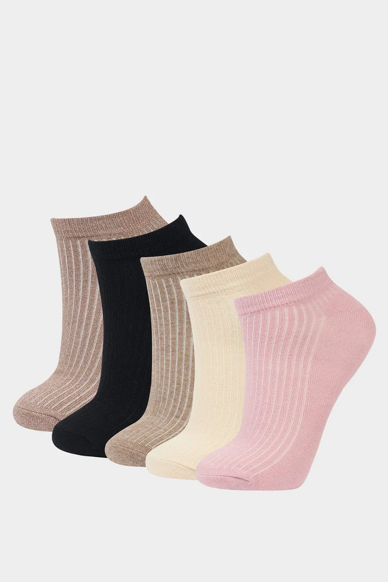 ديفاكتو Woman 5 Piece Cotton Ankle Socks