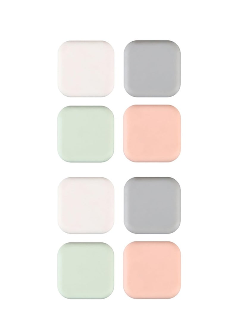 RATSAW 8 PCS Door Knobs Wall Protector Silicone Door Handle Bumper Stopper Sound Absorbing Thickened Anti Collision Mat for Bedroom Toilet Table Corner Cupboard Multiple Colors  - Image 1