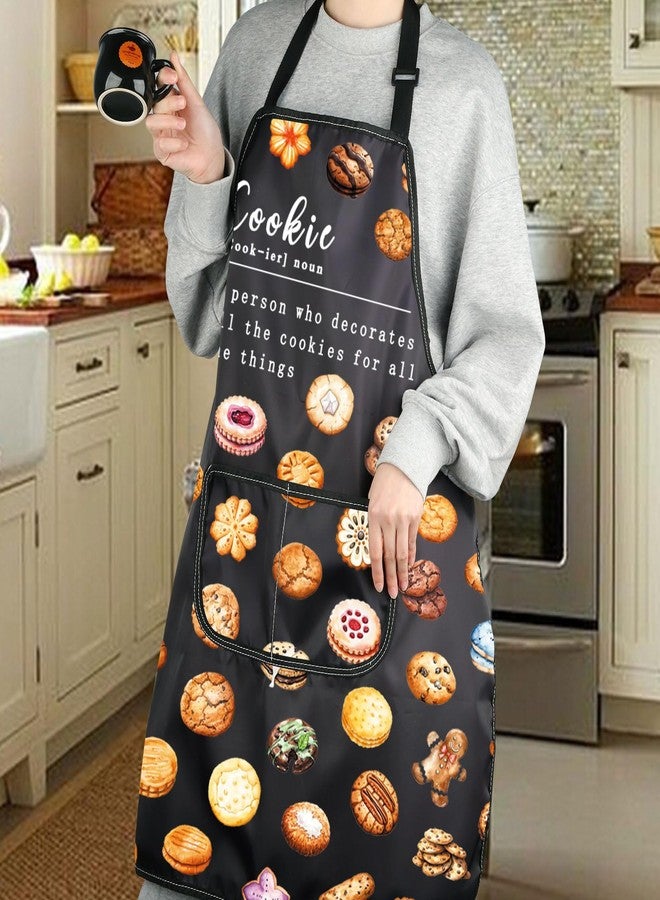 جي 2 توب مريلة G2TUP لمحبي الكعك مزودة بجيوب - هدية مثالية لعشاق الكعك والحلويات (Cookie Lady A) - Image 2
