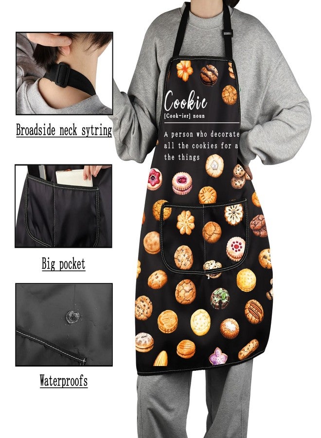 جي 2 توب مريلة G2TUP لمحبي الكعك مزودة بجيوب - هدية مثالية لعشاق الكعك والحلويات (Cookie Lady A) - Image 4