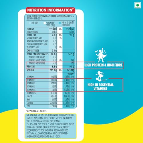 Kellogg's Multigrain Chocos Duet 375g | Source of Calcium, High in Protein, with 10 Essential Vitamins & Minerals, Source of Fibre | Breakfast Cereal for Kids - Image 2