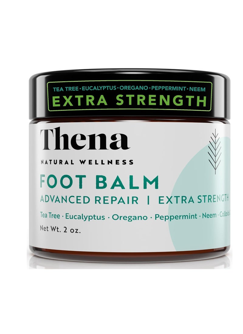 THENA Natural Wellness - Athletes Foot Balm Extra Strength, Athletes Foot Treatment Cream, Heals Dry Cracked Feet Heels Itchy Skin Nails Toenails Advanced Foot Care for Men Women - Image 1